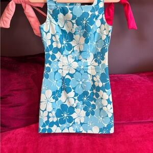 Jodi Kristopher Blue and White Floral Dress